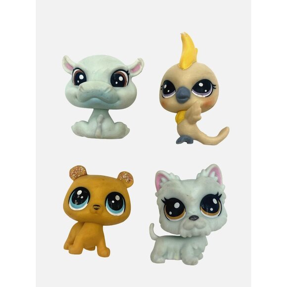 LPS Mini Animal Figures Cockatoo Hippo Odessa Orso Scottie Dog Collectible Toys - Picture 1 of 4